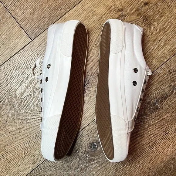 NWOB New Republic Bowery White Canvas Sneakers Size 8.5