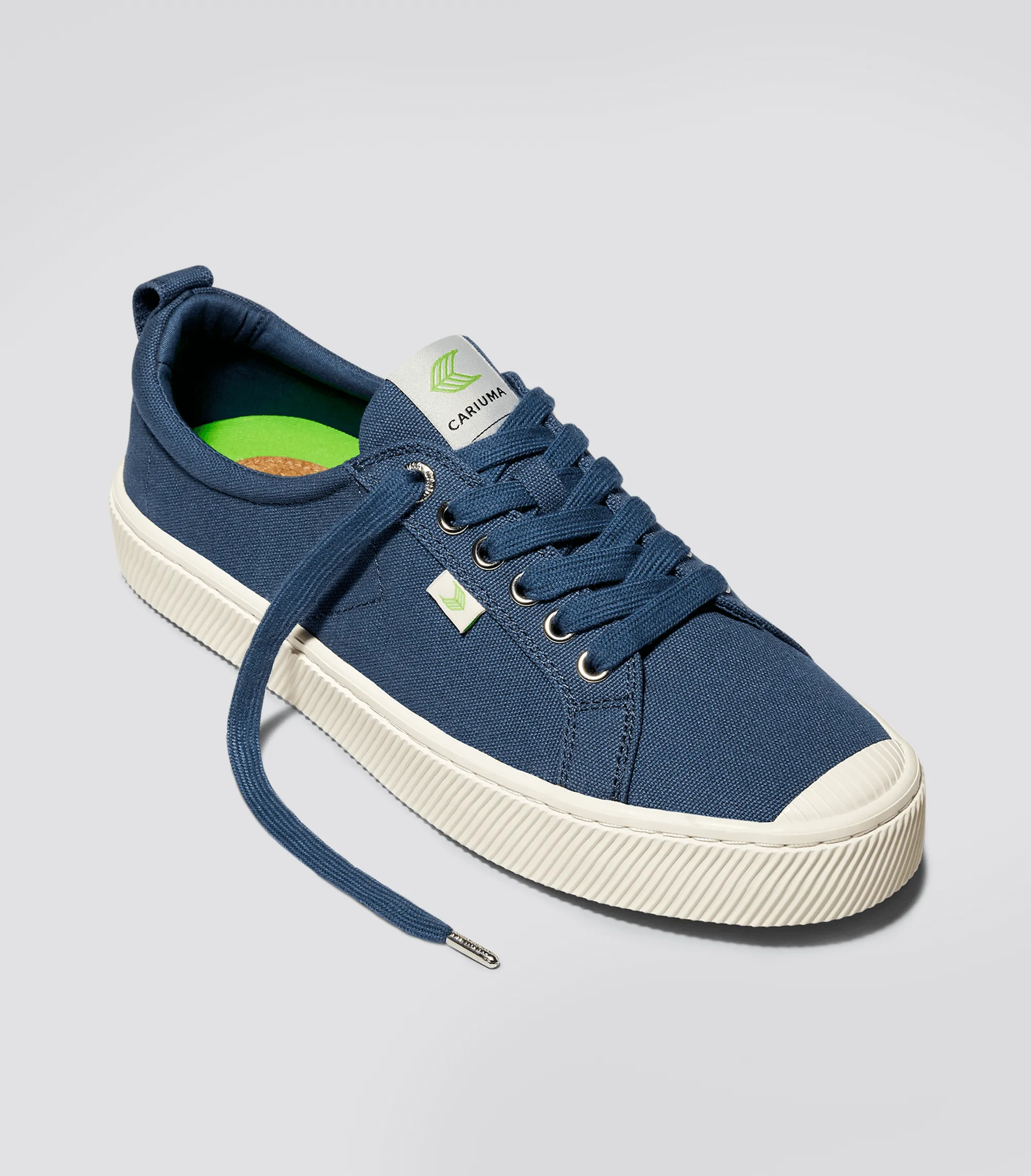 OCA Low Shadow Blue Canvas Sneaker Women