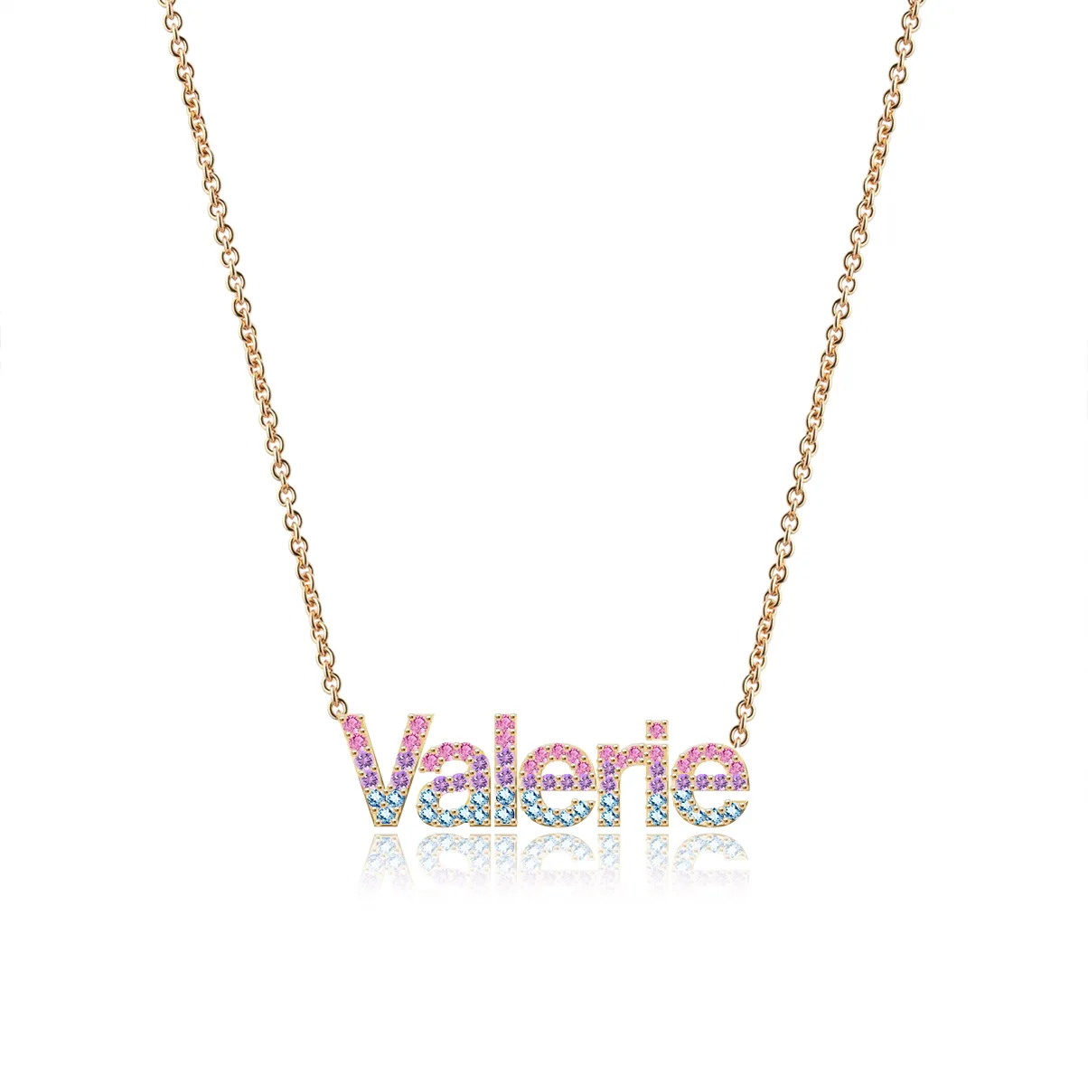 Ombre Name Necklace