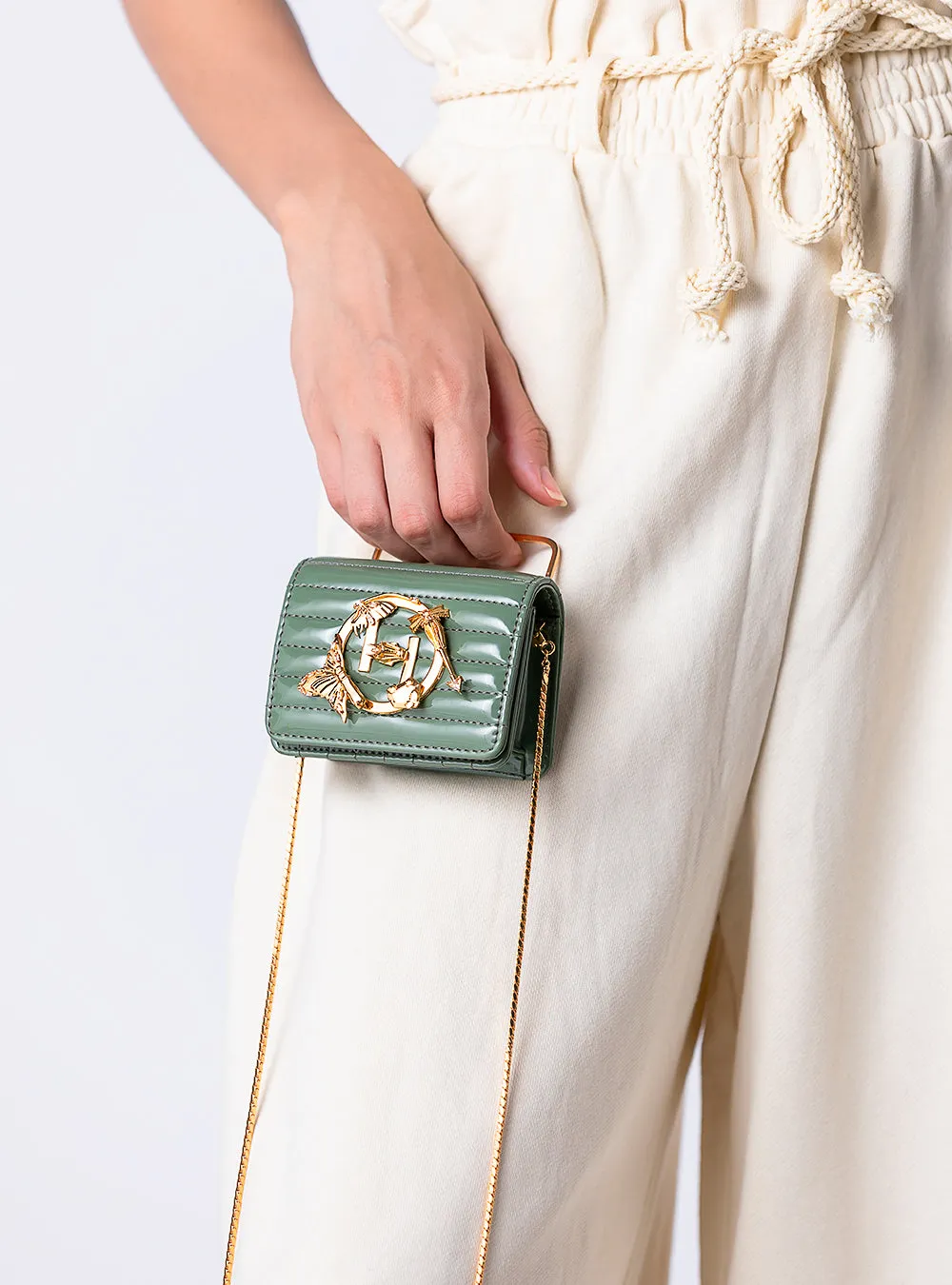Outhouse   -   Sling Bag The Oh V Furbie - Fern Green