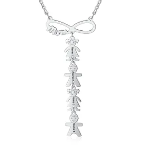 Personalized 4 Names Infinity Necklaces