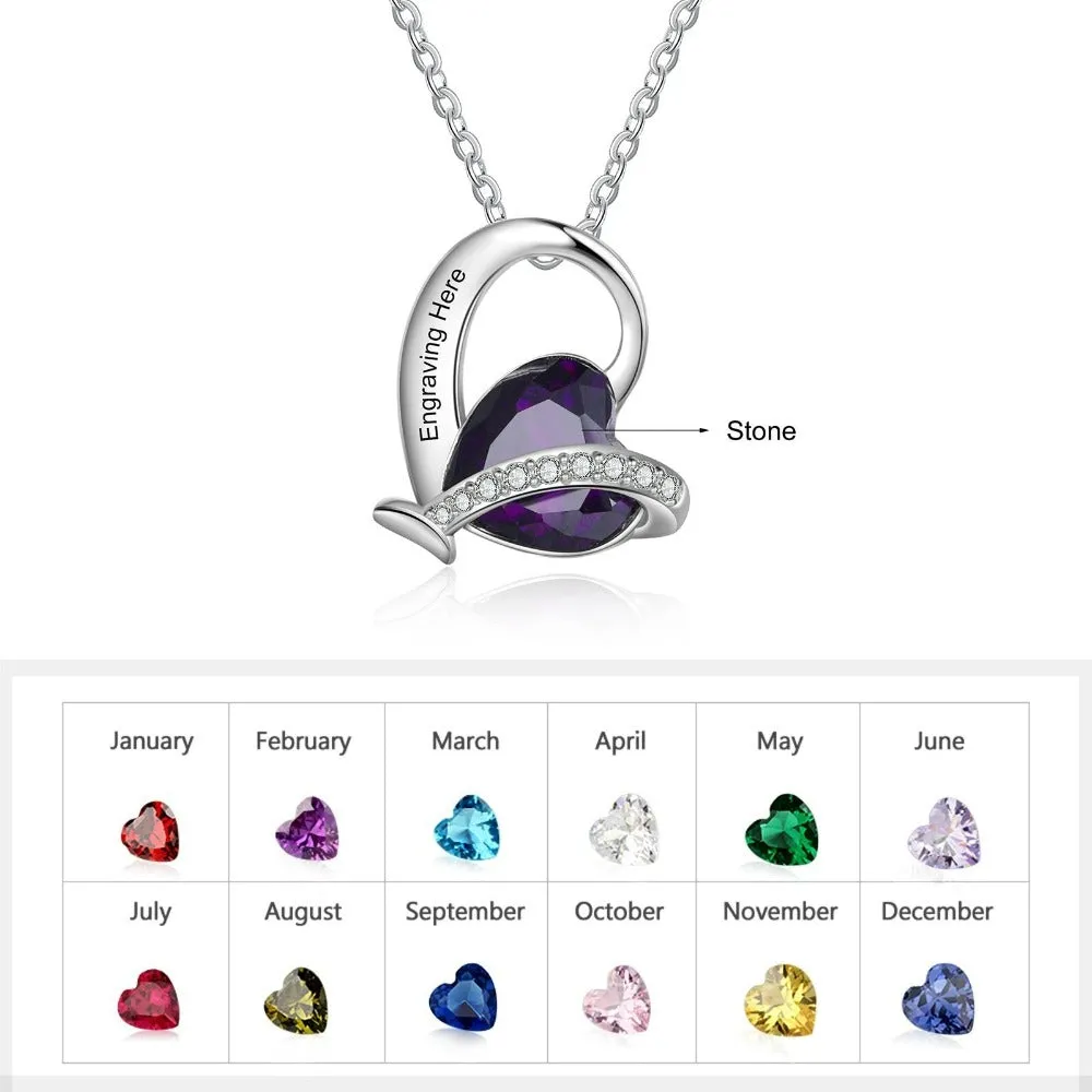Personalized Engraved Pendant 1 Stone