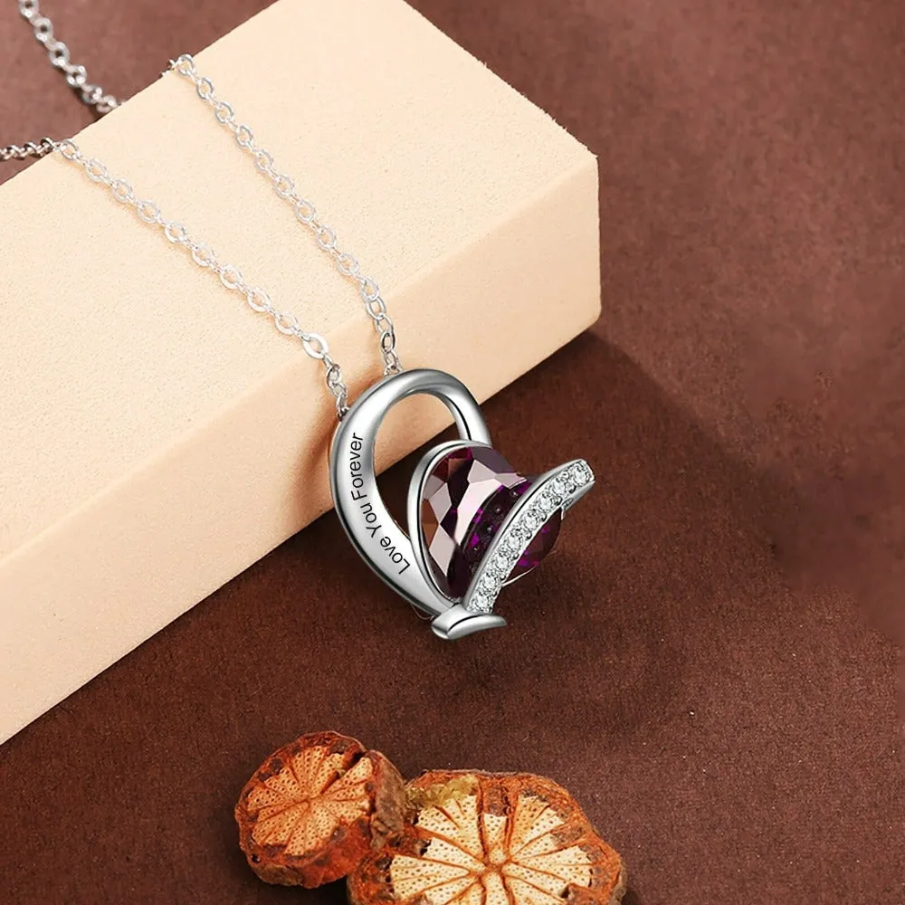 Personalized Engraved Pendant 1 Stone