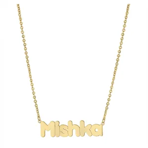 Personalized Horizontal Bubble Name Necklace