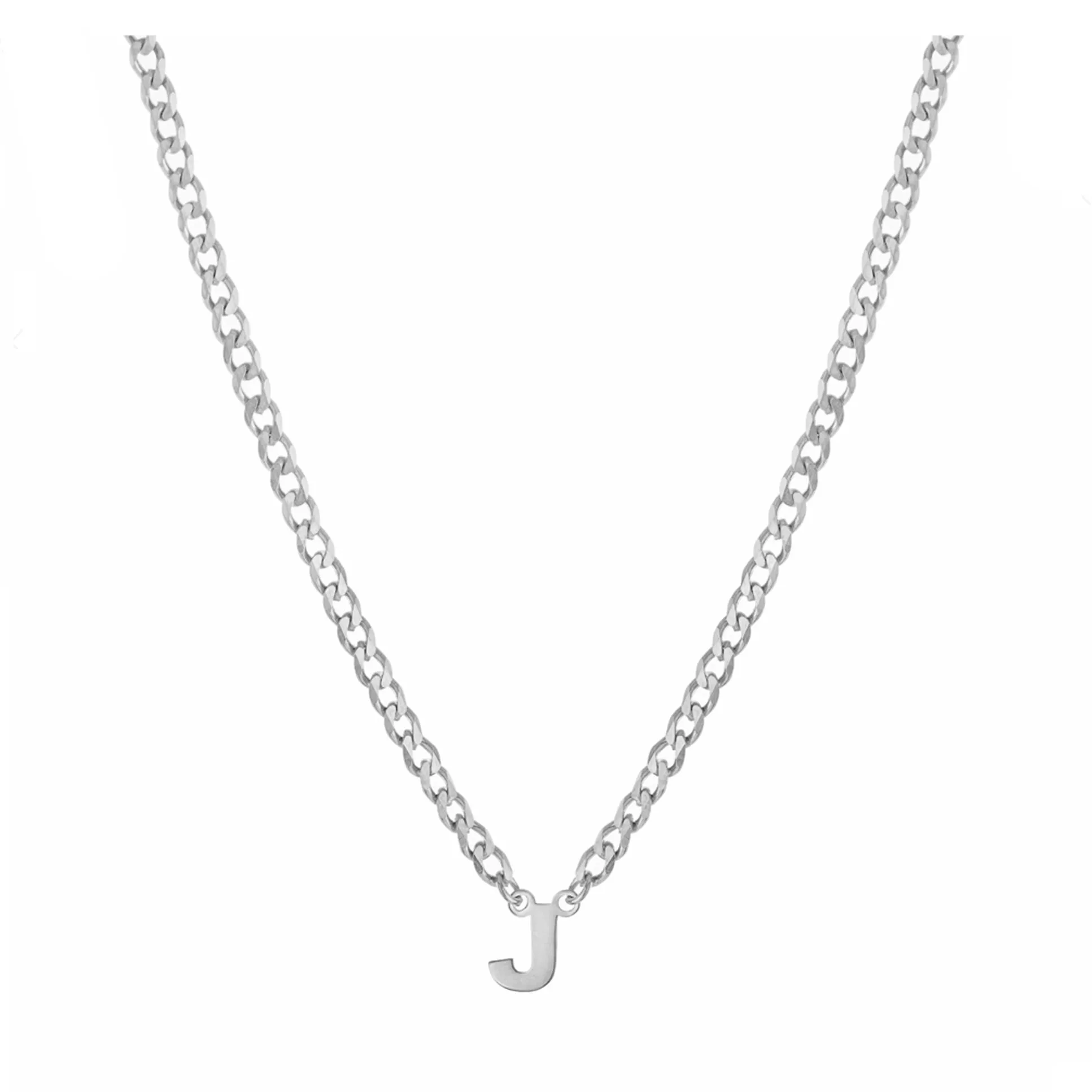 Personalized Initial Curblink Necklace