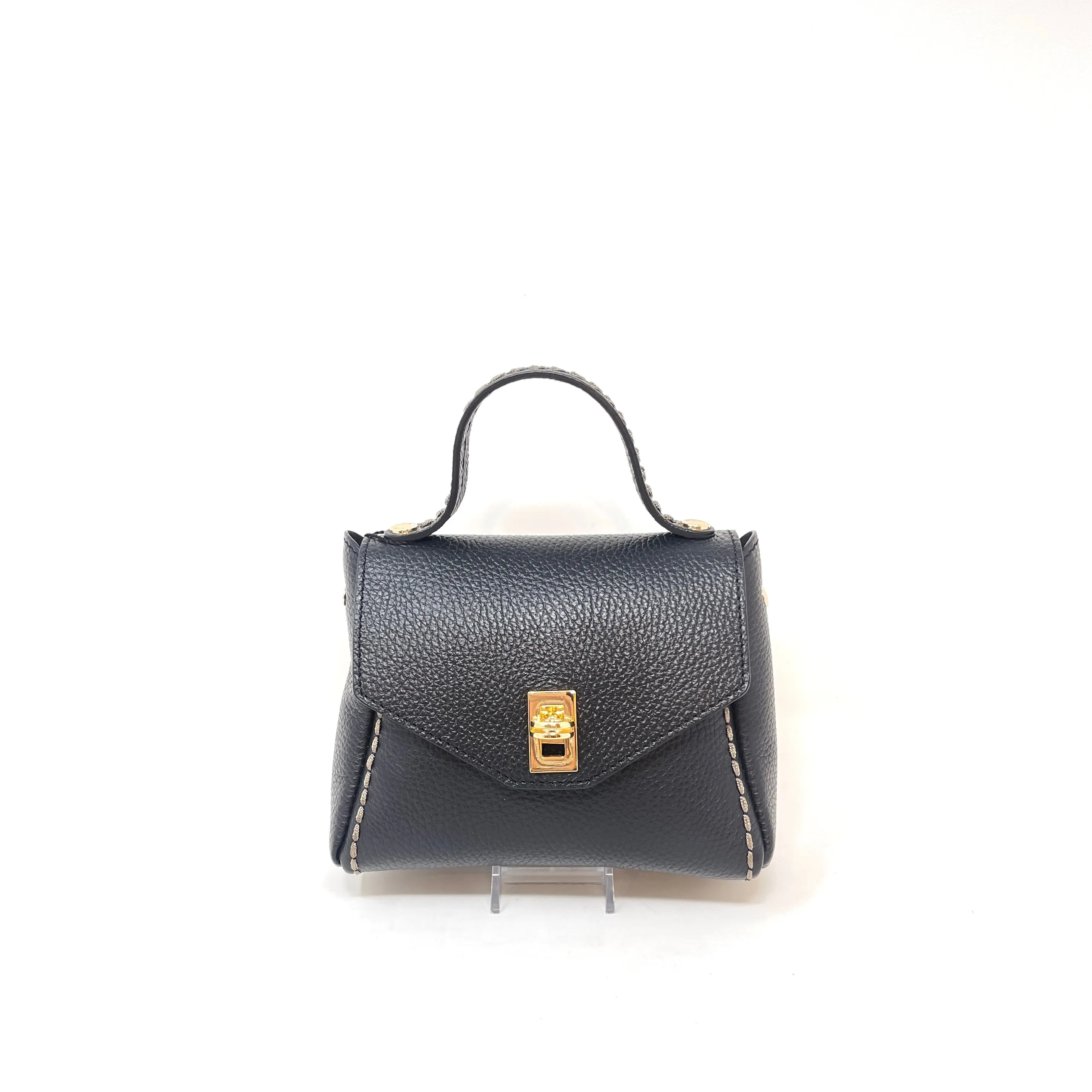 Plinio Visona Turn lock Flap Mini Bag