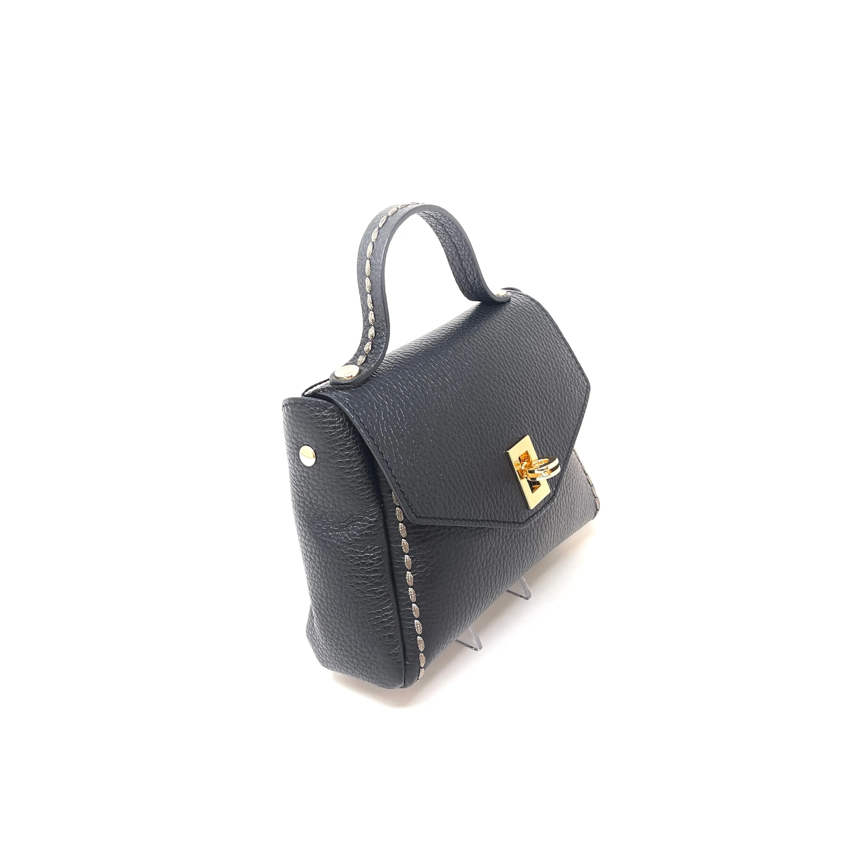 Plinio Visona Turn lock Flap Mini Bag