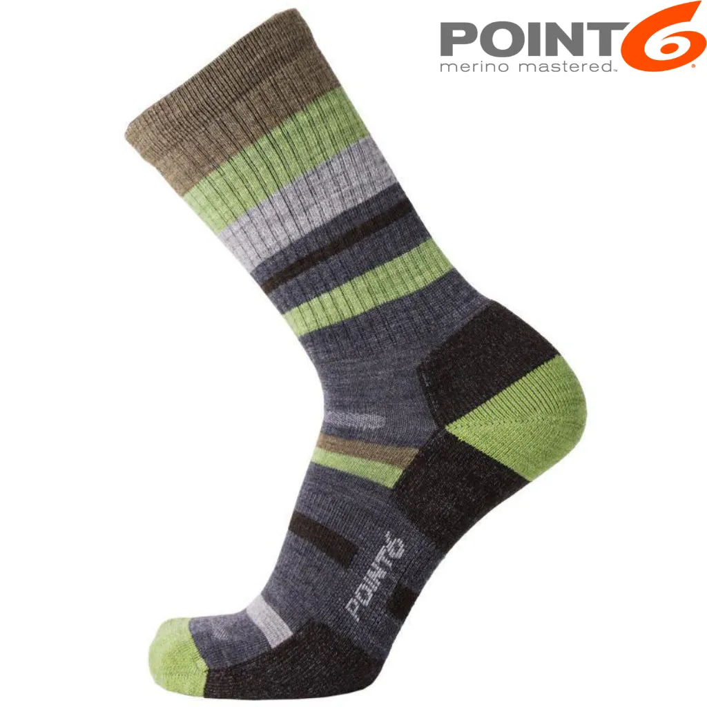 Point6 - Hiking Light Cushion Crew (Stripes)