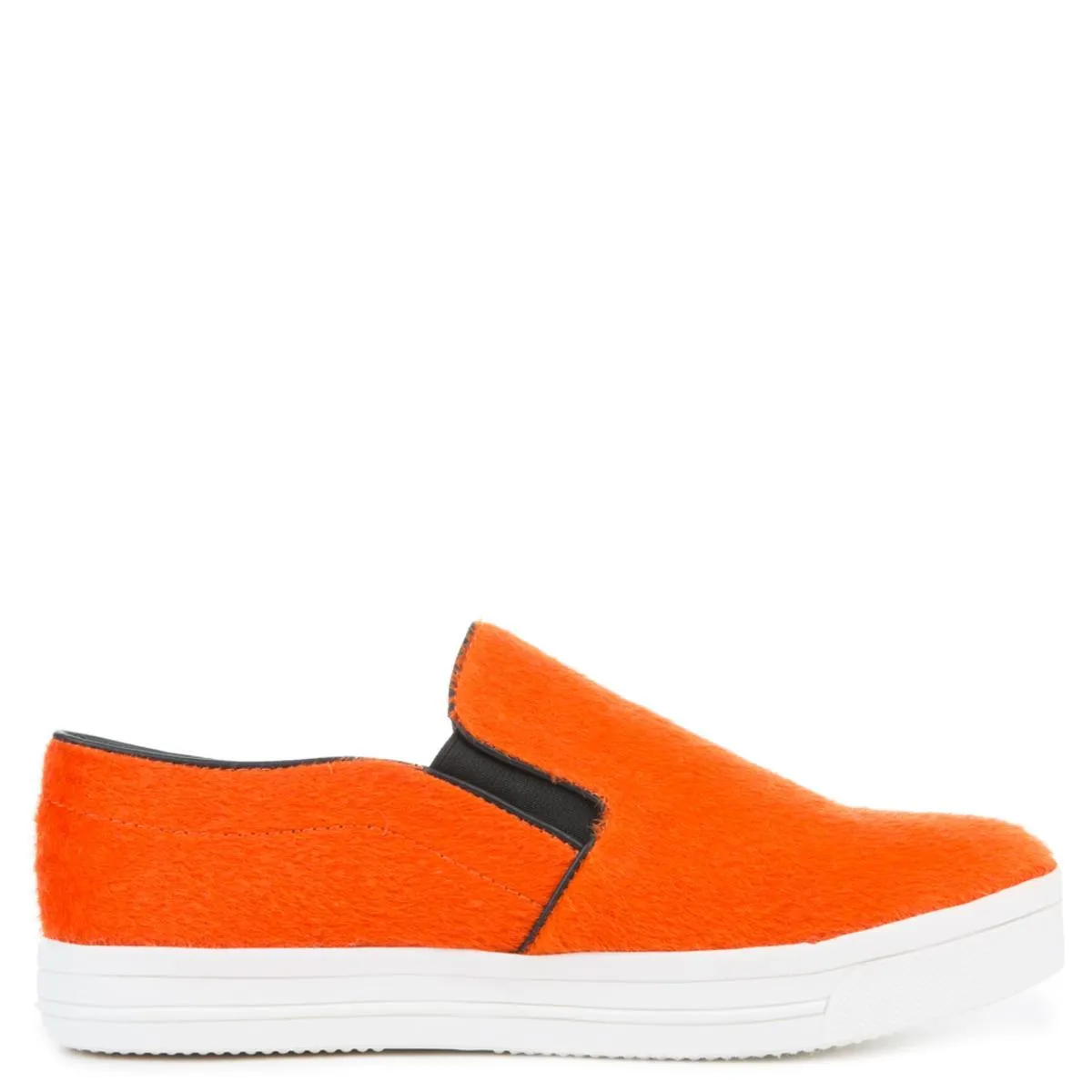 Pony Hair Orange Slip On Orange