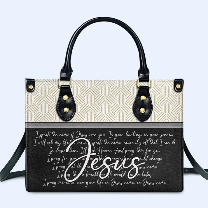 Prayerful Message Custom Leather Tote - CHRISTIANARTBAG Inspirational Collection - CABLTHB10310324.