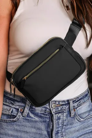PREORDER! ETA 3/21 Stay Together Black Multi-Pocket Belt Bag **SHIPPING EXPECTED TO BEGIN ON DATE 3/21**