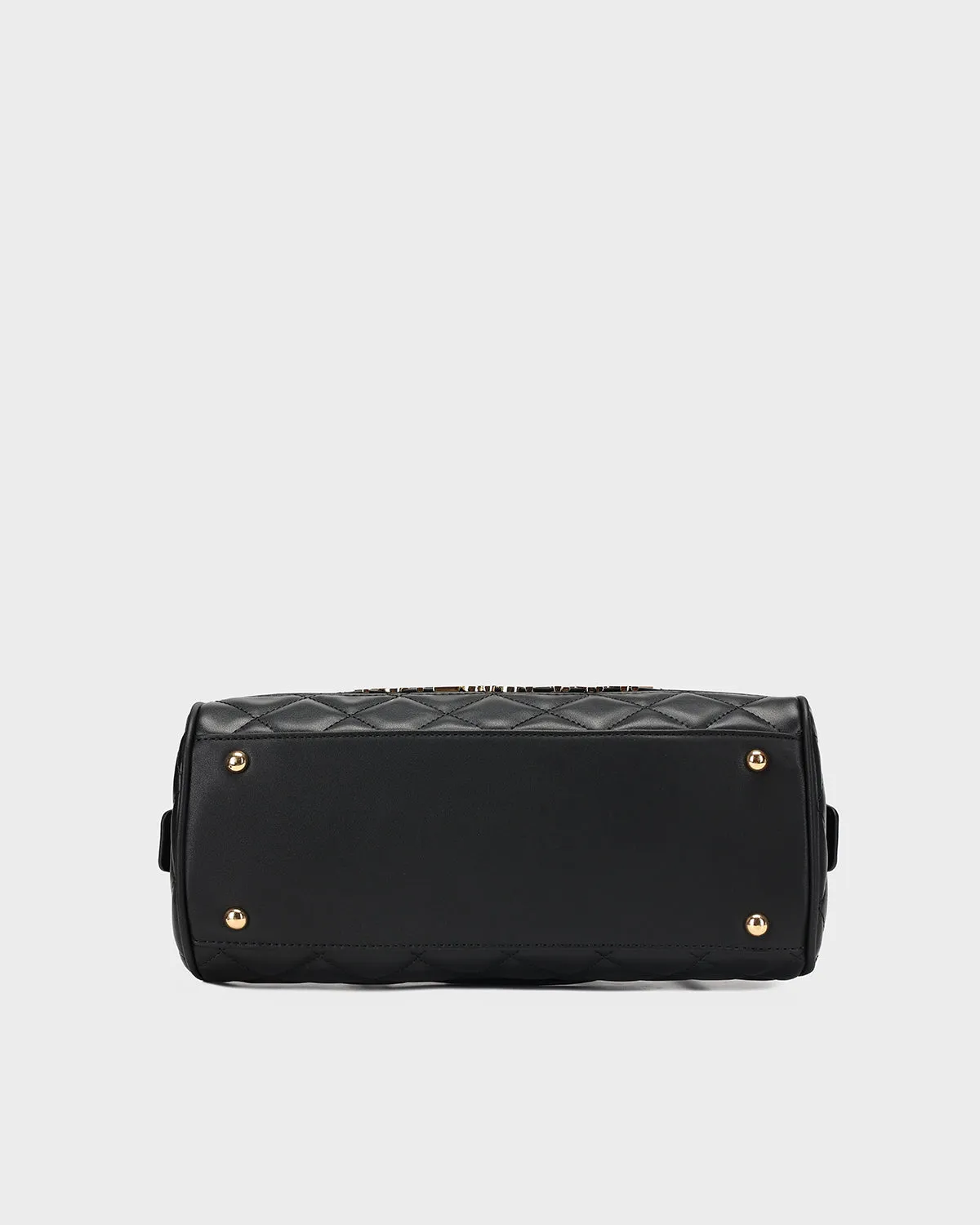 Quilted Couture Italy Purse in Black