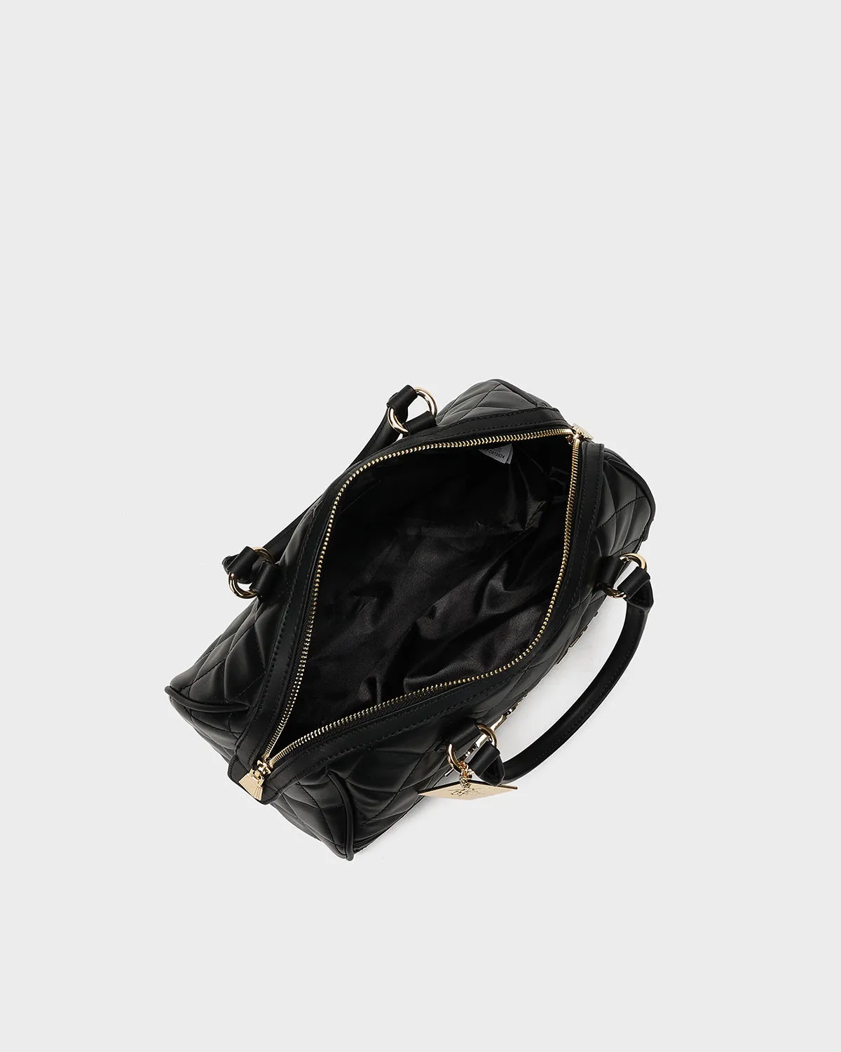 Quilted Couture Italy Purse in Black