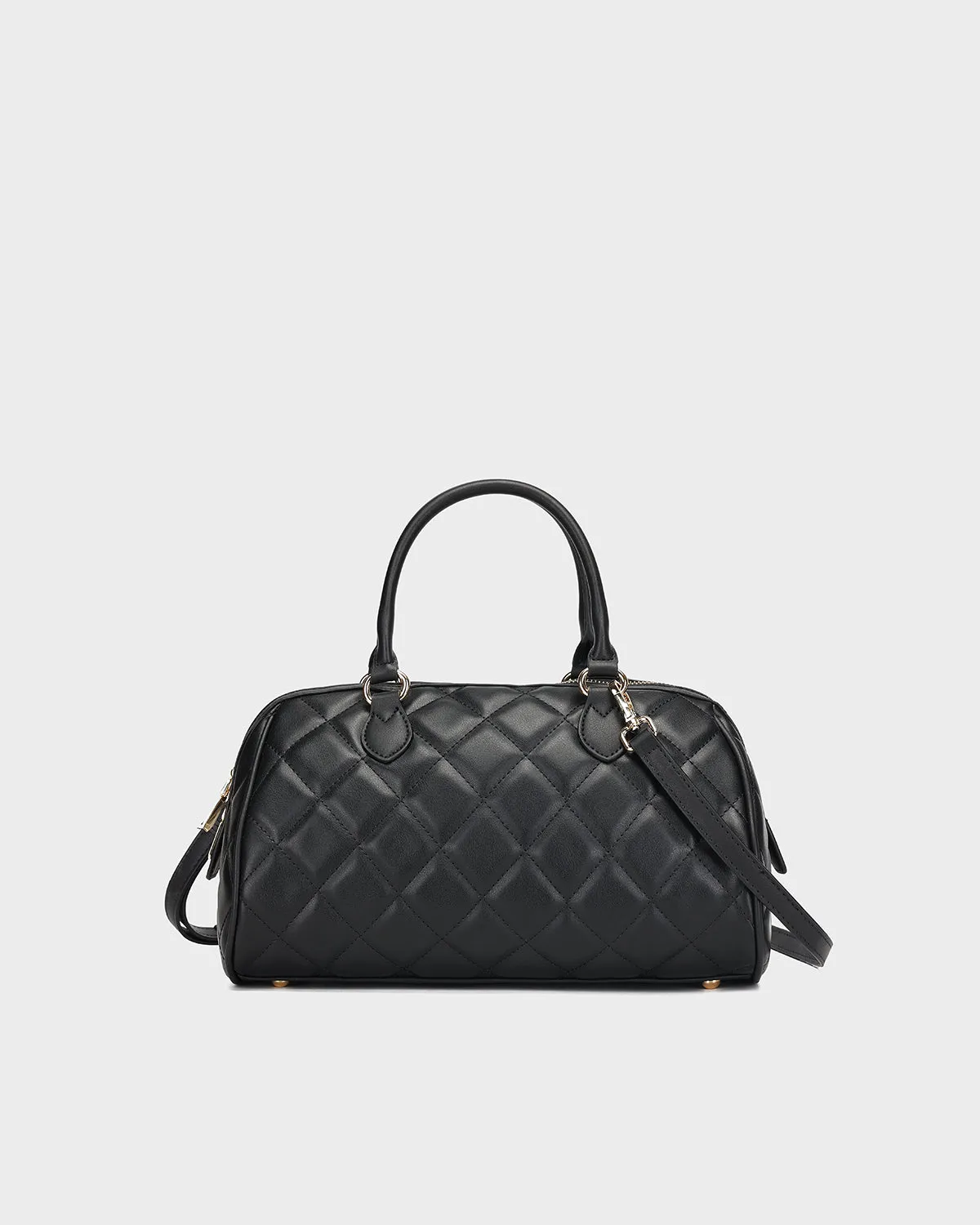 Quilted Couture Italy Purse in Black