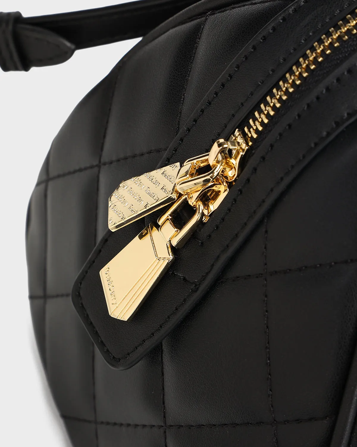 Quilted Couture Italy Purse in Black