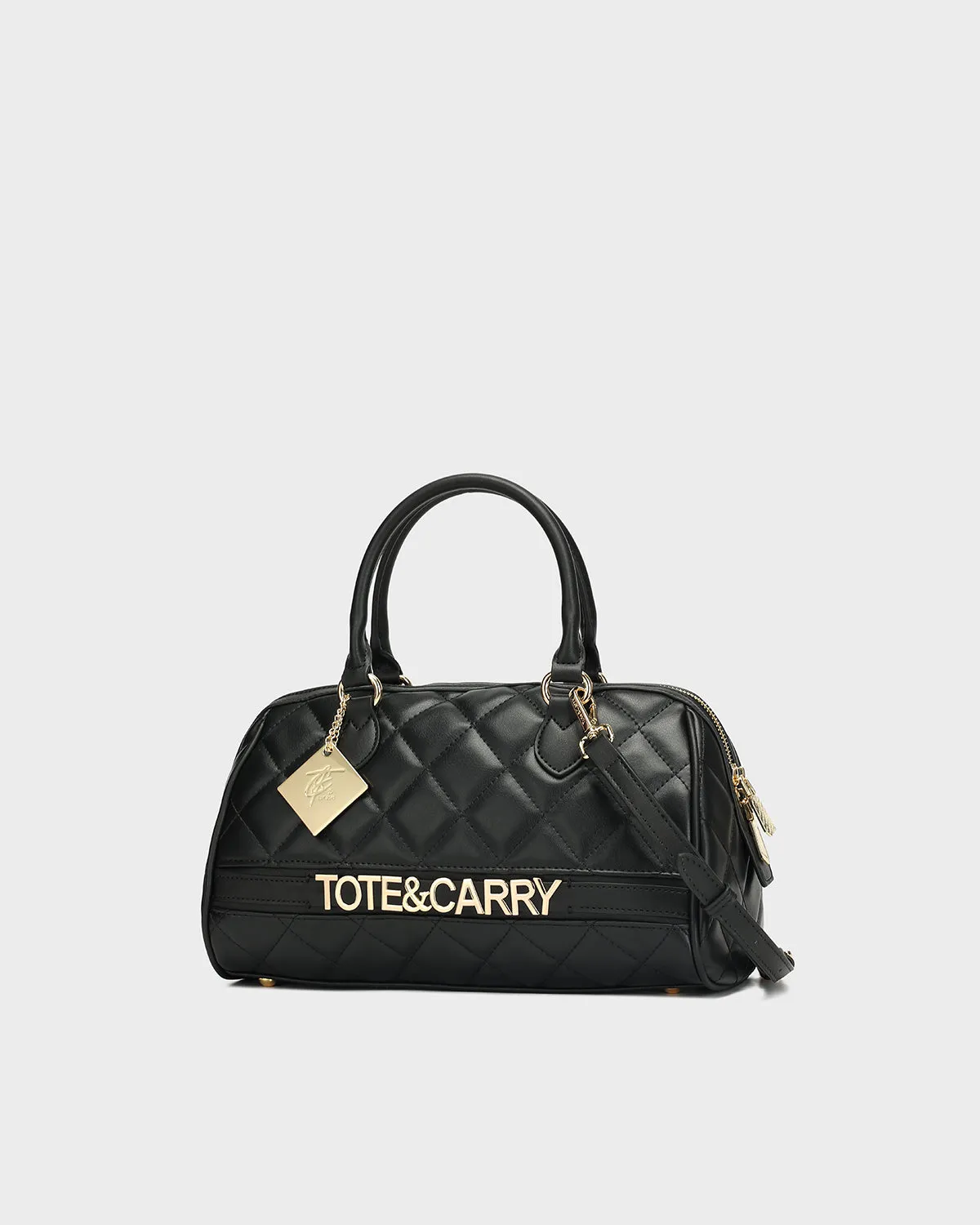 Quilted Couture Italy Purse in Black