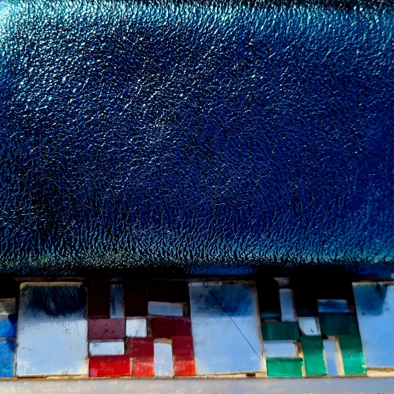 Rainbow metallic leather popper purses