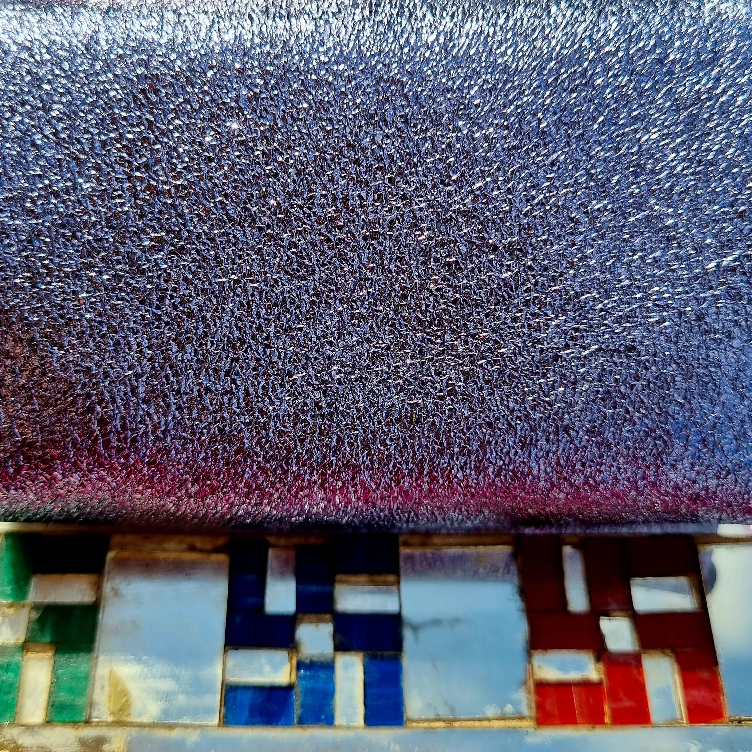 Rainbow metallic leather popper purses