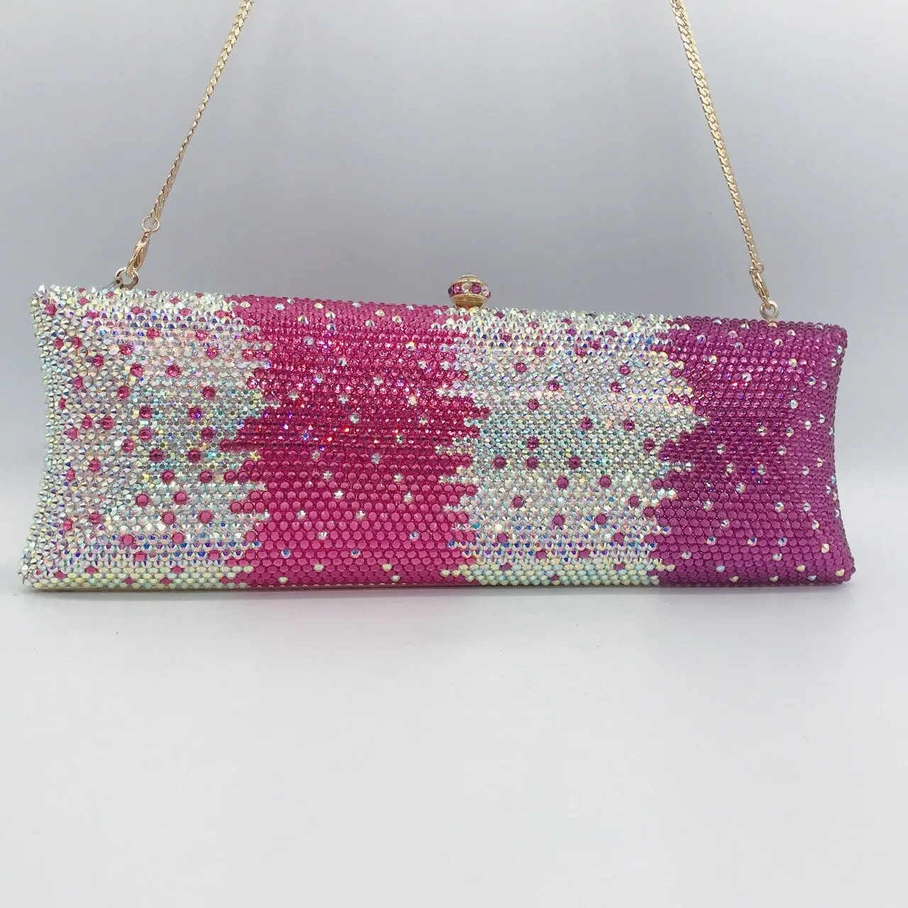 Red/Pink/White 4 Styles Full Diamond High Quality Lady Wedding Purse Best Gift To Girls Women Evening Clutche Party Chain Bags