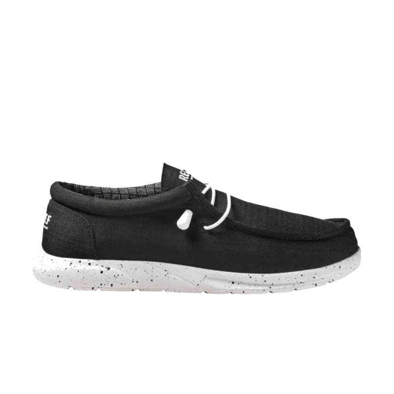 Reef Mens Cushion Coast TX Slip-On Shoes - Black/White