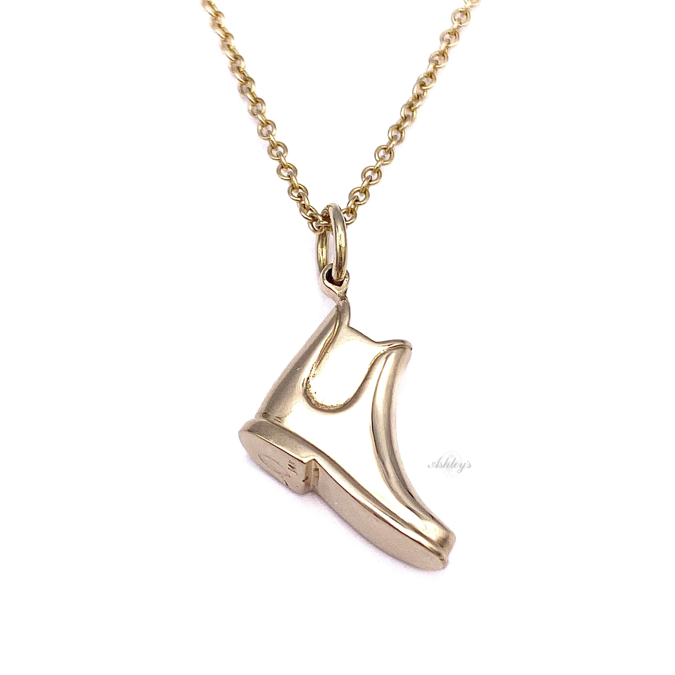 Riding Boot Charm, 14k gold