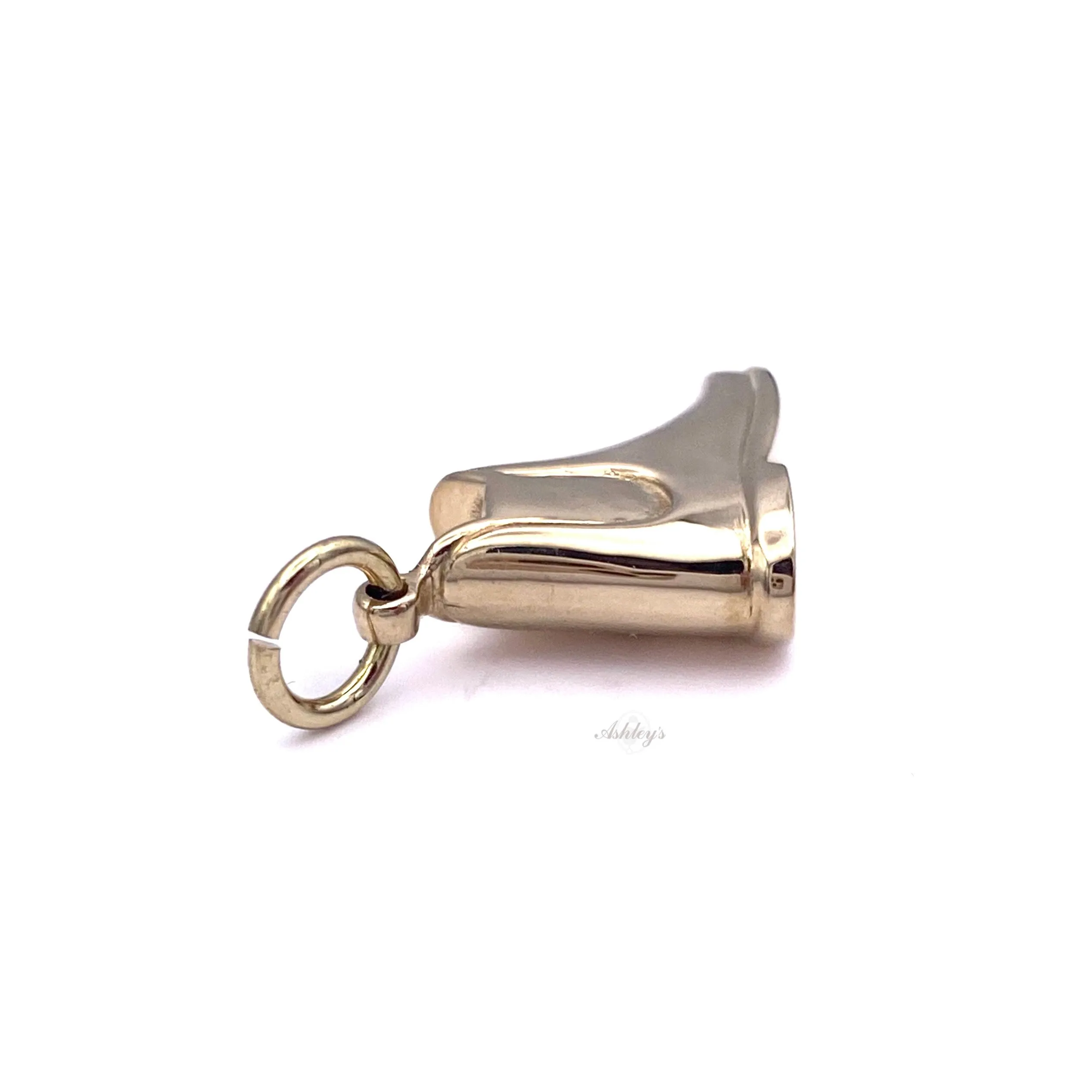 Riding Boot Charm, 14k gold
