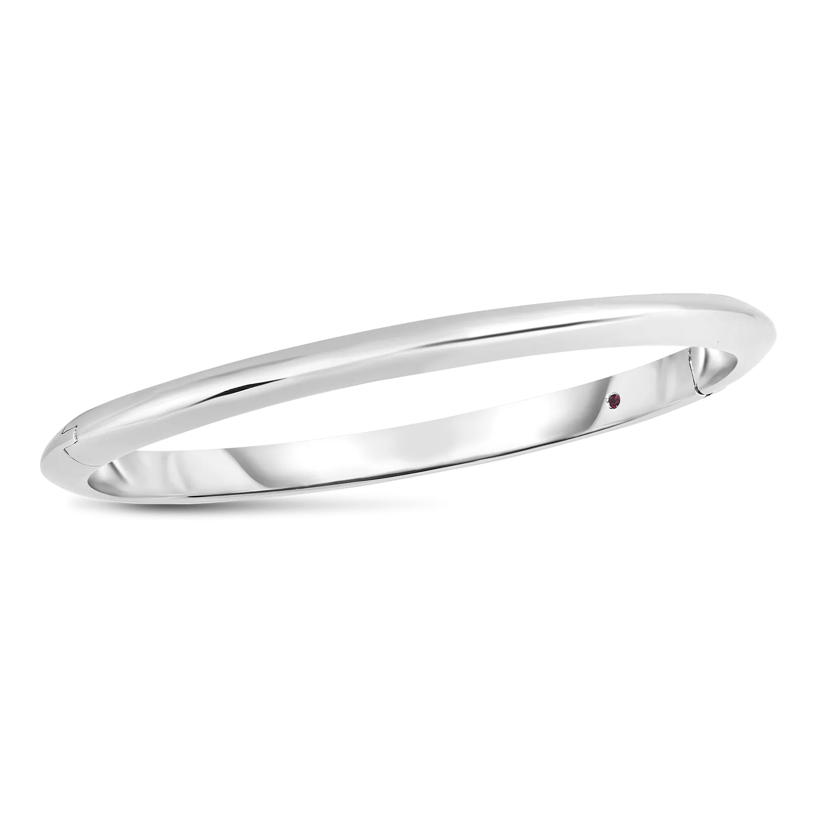 Roberto Coin Designer Gold 18K White Gold Knifed Edge Bangle