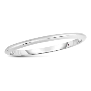 Roberto Coin Designer Gold 18K White Gold Knifed Edge Bangle