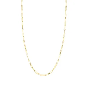 Roberto Coin Designer Gold 18k Yellow Gold 22" Paperclip Necklace