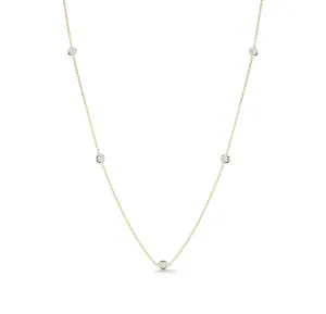 Roberto Coin Diamonds by the Inch 7 Station Necklace