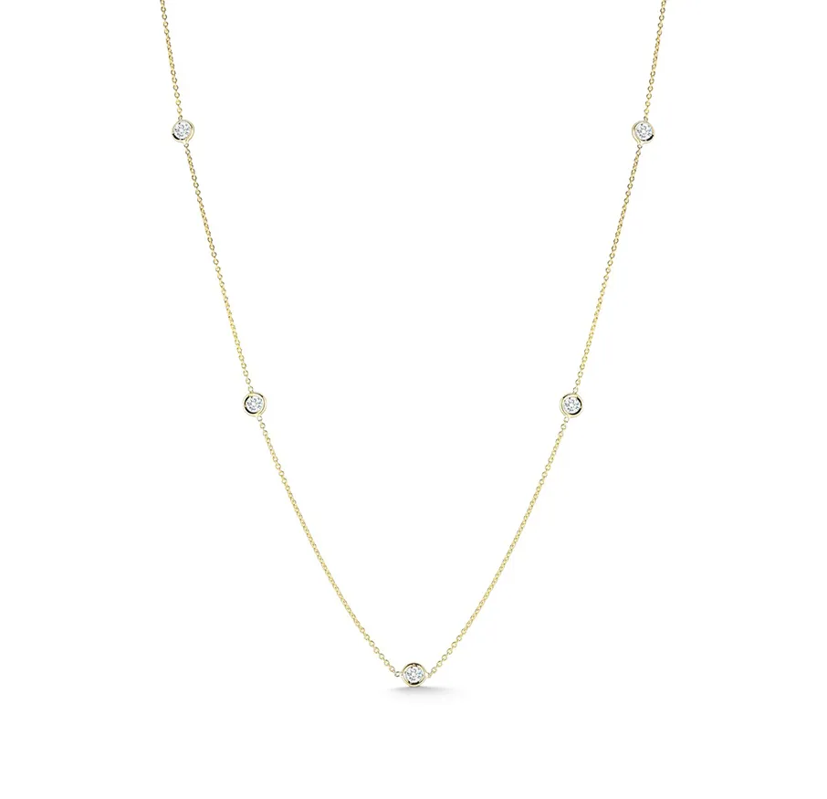 Roberto Coin Diamonds by the Inch 7 Station Necklace