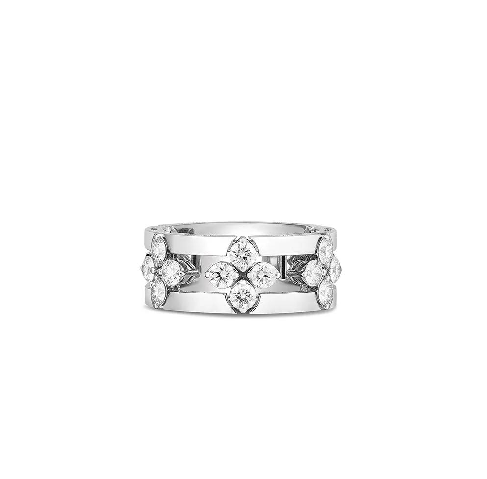 Roberto Coin Love in Verona White Gold Ring with Diamonds
