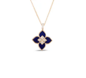 Roberto Coin Venetian Princess Small Lapis and Diamond Necklace
