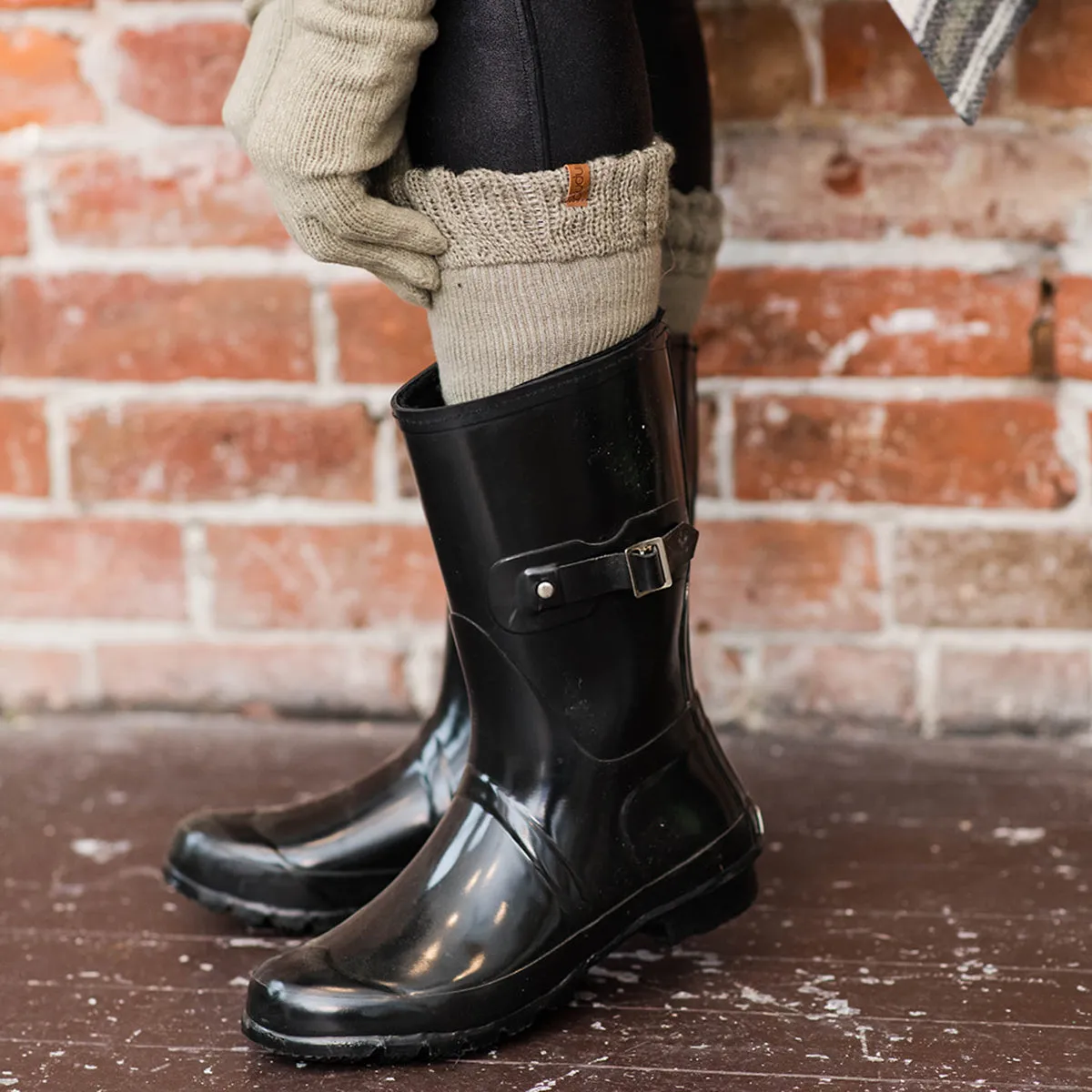 Sage Mist Recycled Boot Socks - Adult Tall