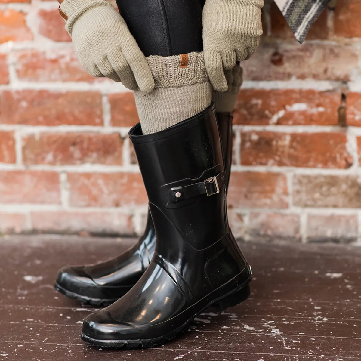 Sage Mist Recycled Boot Socks - Adult Tall