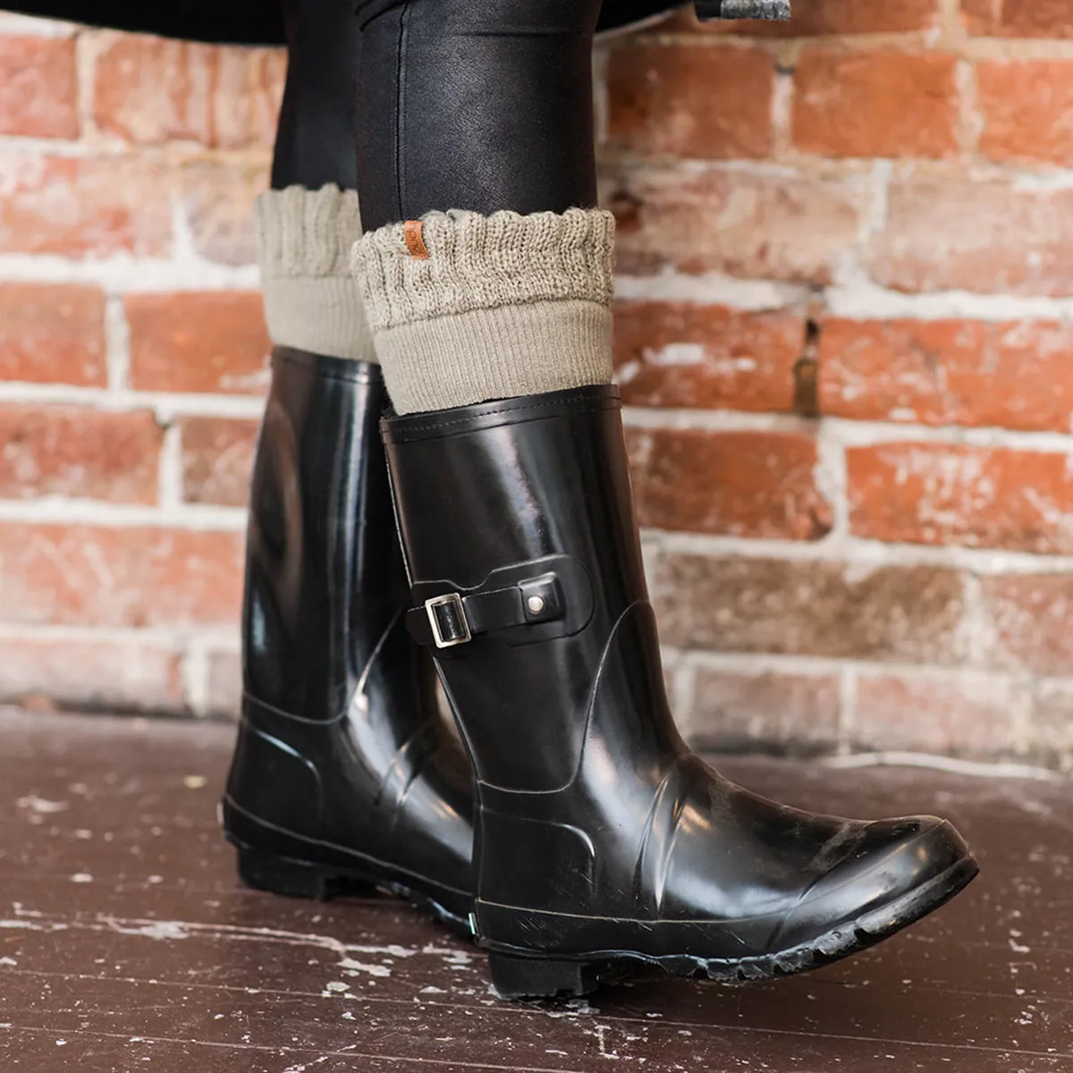 Sage Mist Recycled Boot Socks - Adult Tall