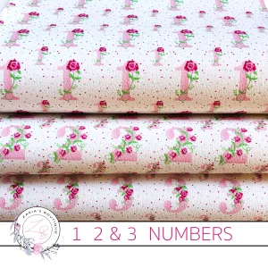 SALE Exclusive Number 1-2-3 Birthday Bows Vegan Faux Leather Designer Multi-Pack OR Single Sheets
