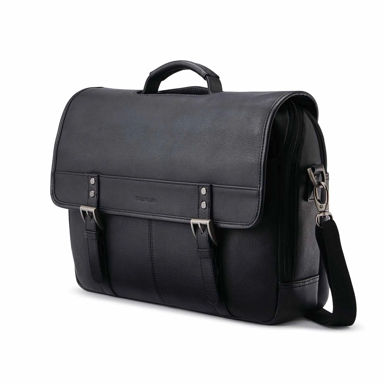 Samsonite Classic Leather 15.6 Inch Flapover Black