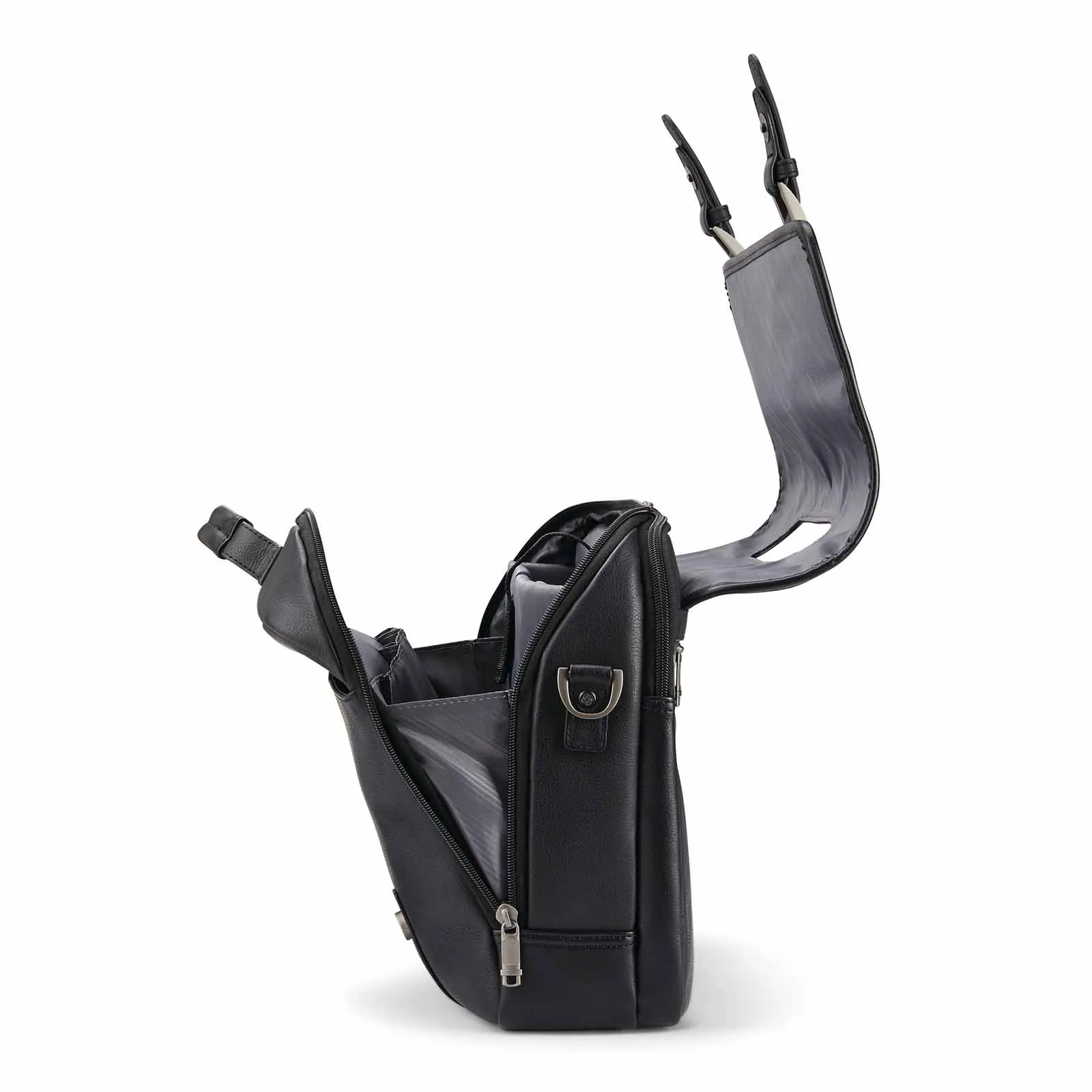 Samsonite Classic Leather 15.6 Inch Flapover Black