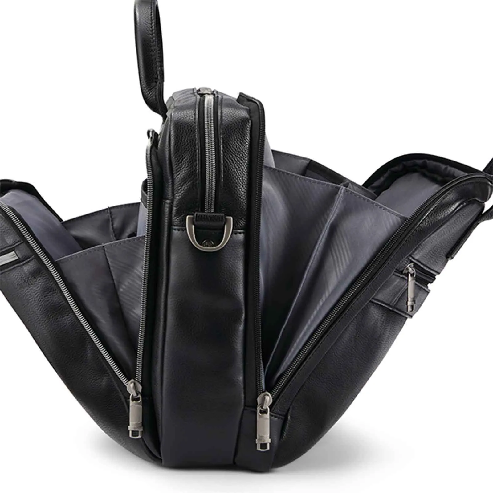 Samsonite Classic Leather 15.6 Inch Top Loader Black