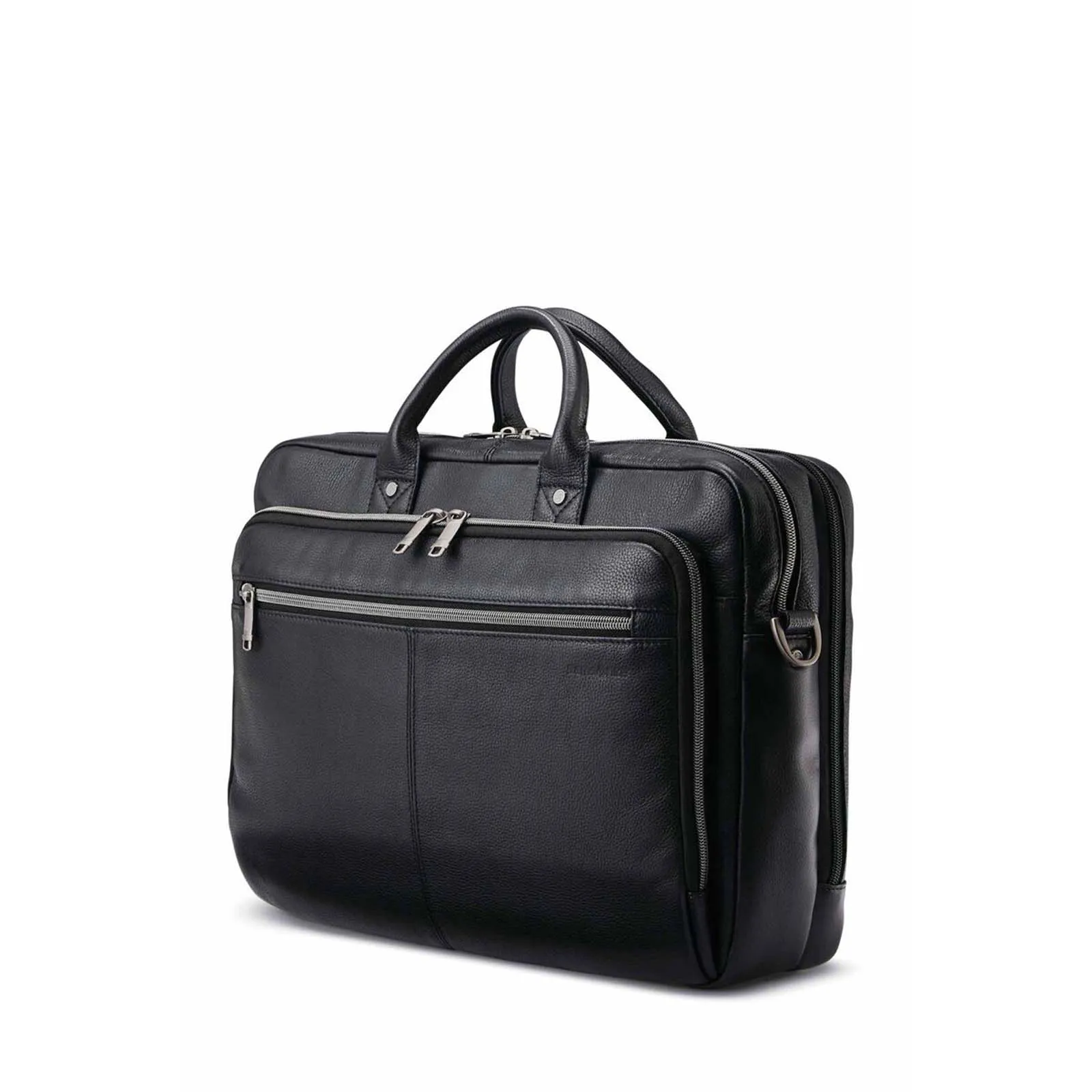 Samsonite Classic Leather 15.6 Inch Top Loader Black