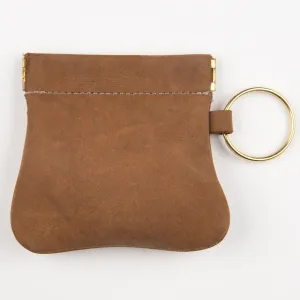 SC03-PU  Squeeze Coin Purse- Brown (Pull Up)