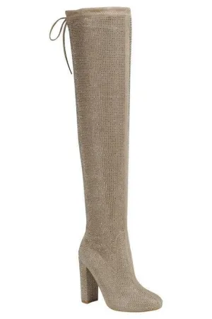 SEQUIN TALL BOOTS
