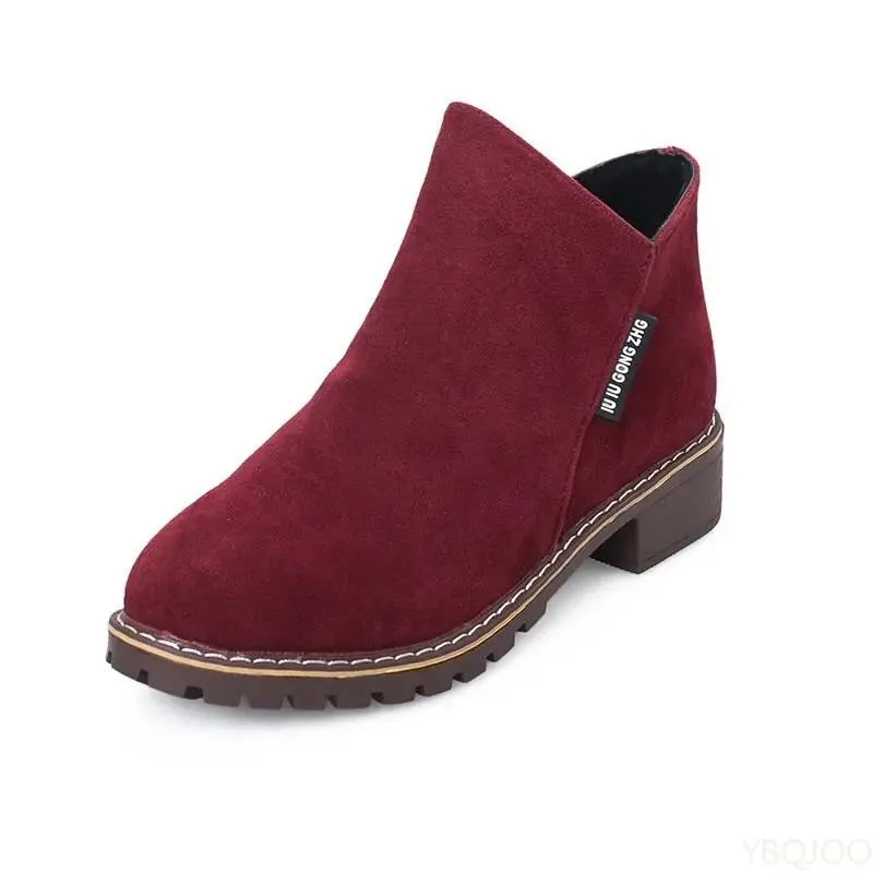 Shoes Women Fashion Thick Sole Ankle Boots