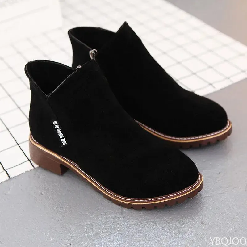 Shoes Women Fashion Thick Sole Ankle Boots