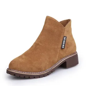 Shoes Women Fashion Thick Sole Ankle Boots