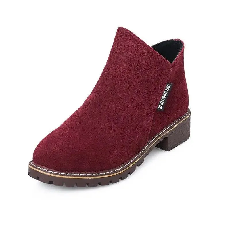 Shoes Women Fashion Thick Sole Ankle Boots