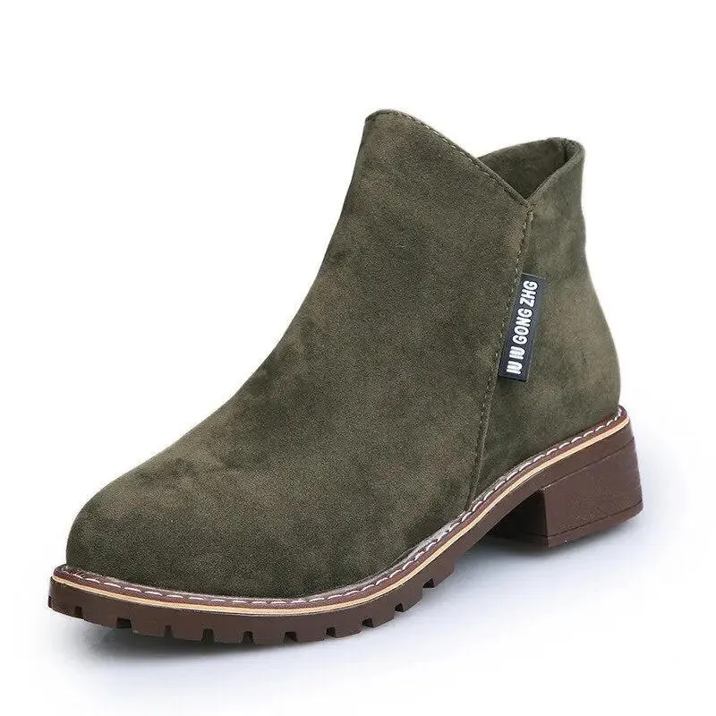 Shoes Women Fashion Thick Sole Ankle Boots