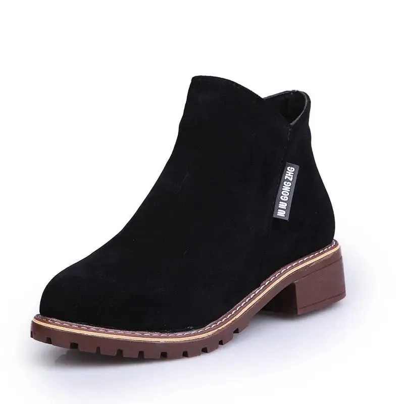 Shoes Women Fashion Thick Sole Ankle Boots