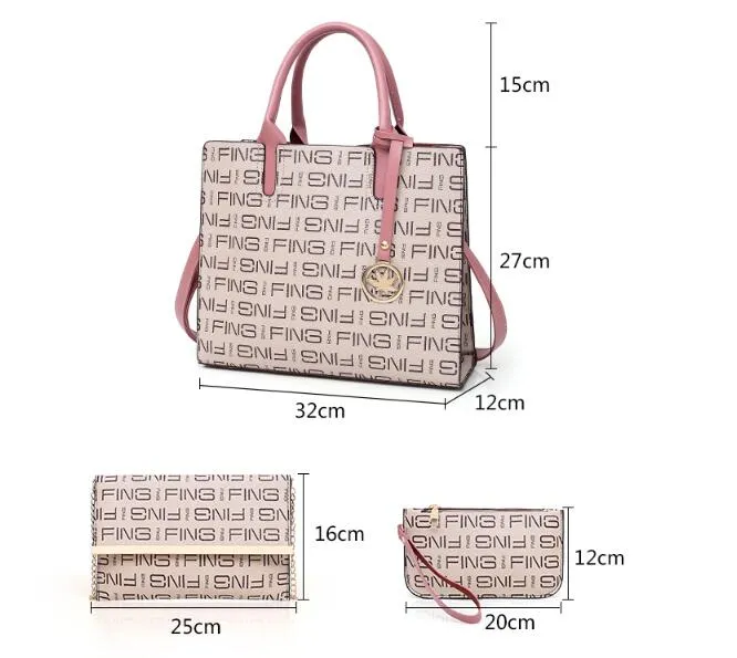 Shoulder Bags Messenger Handbags Three-Piece Women's Bag
